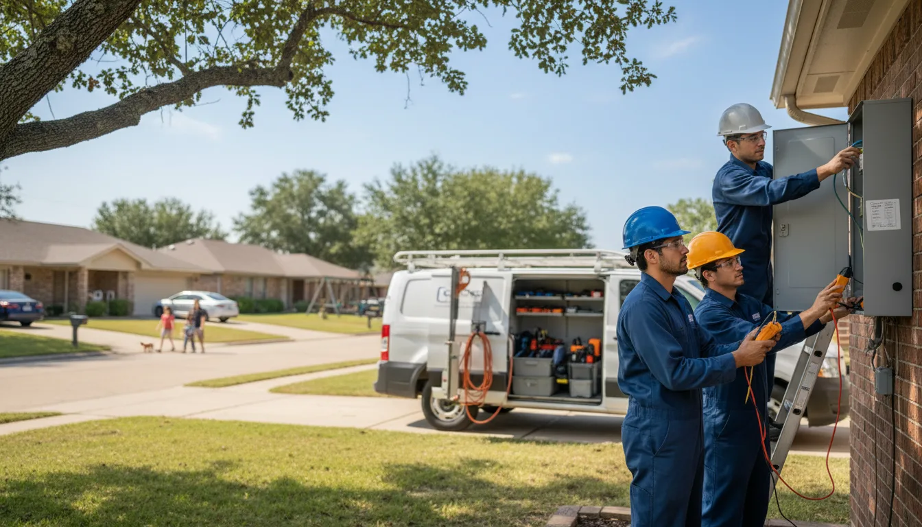 Certified electrician providing emergency electrical services in New Vienna, OH